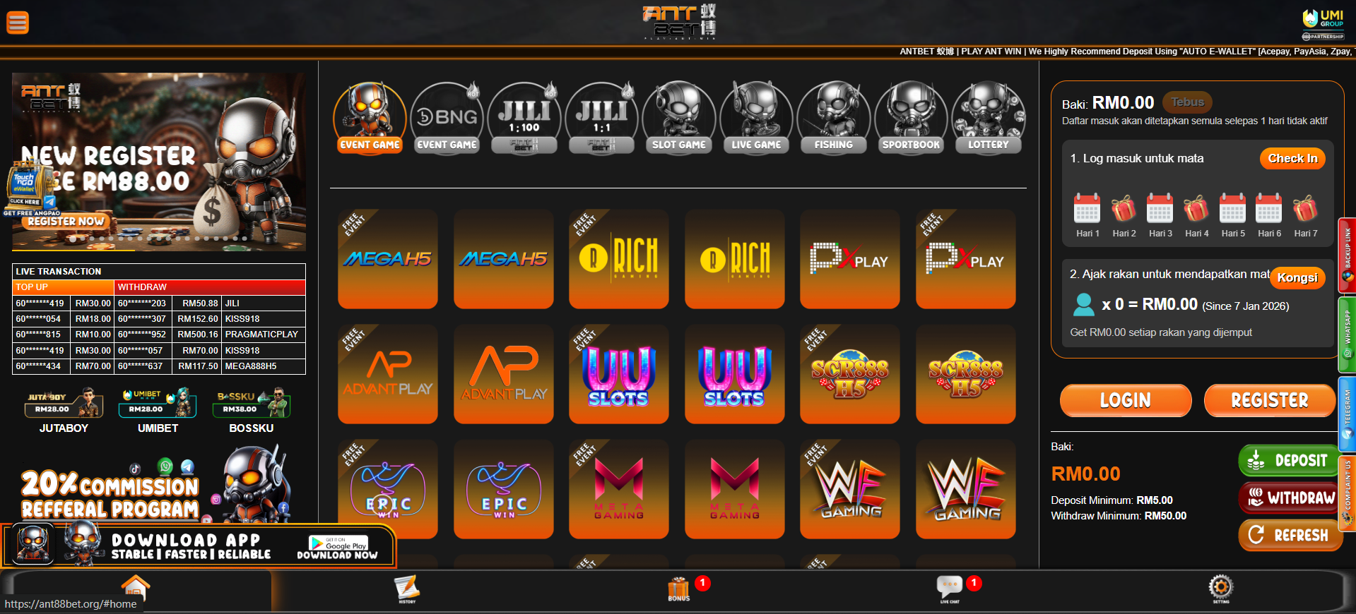 antbet online casino malaysia